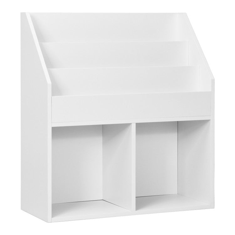 Kids Wooden Bookshelf Bookcase Children Toy Storage Cabinet Organizer