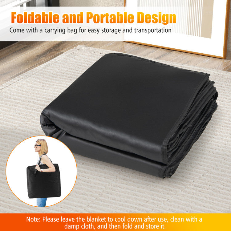 Infrared Sauna Blanket for Home Use with Arm Sleeves Wraps and Carry Bag