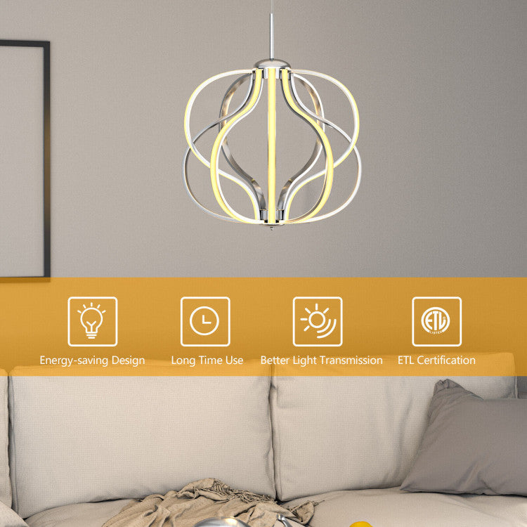 Modern Dimmable Warm White LED Chandelier