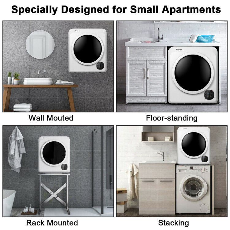 1700W Electric Dryer Portable Tumble Dryer with Steel Tub