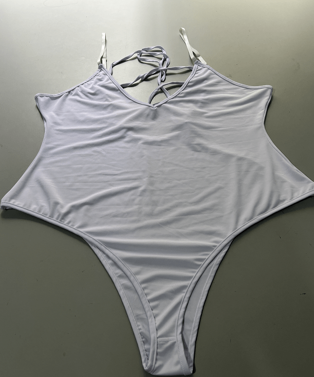 Sexy Solid Color Backless One-Piece Swimsuit for Women - Summer Bikini