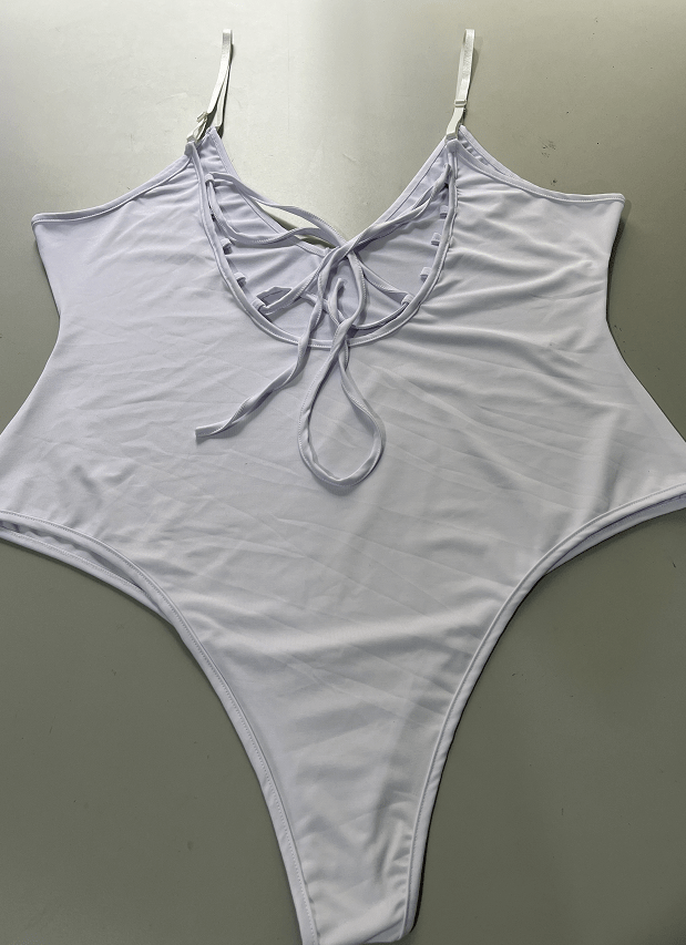 Sexy Solid Color Backless One-Piece Swimsuit for Women - Summer Bikini