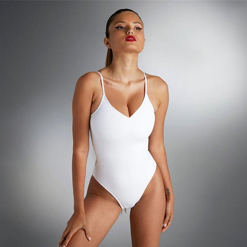 Sexy Solid Color Backless One-Piece Swimsuit for Women - Summer Bikini