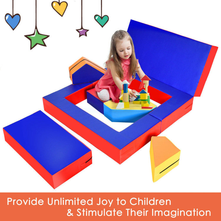 8-Piece 4-in-1 Kids Climb and Crawl Foam Playset