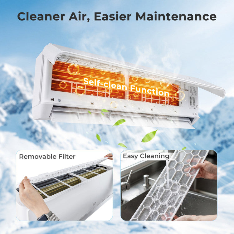 X-Pro 27000 BTU 3 Zone 24 SEER2 Mini Split AC with Heat Pump