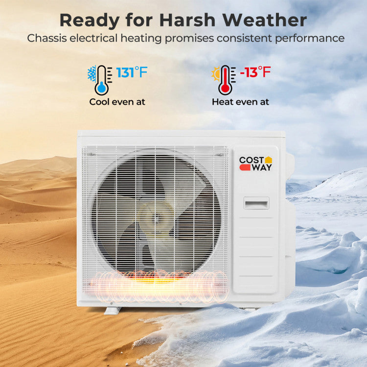 X-Pro 35000 BTU 4 Zone 22.5 SEER2 Mini Split AC with Heat Pump